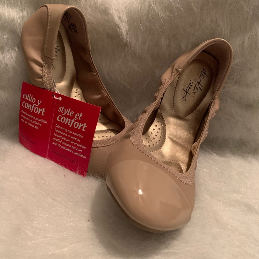 Nude Slip On Flats